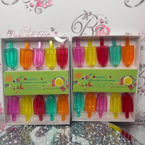 String Lights LED Popsicle String Lights multi color rainbow 🌈 light up cute